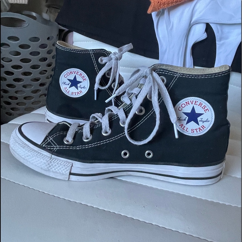 black high top converse